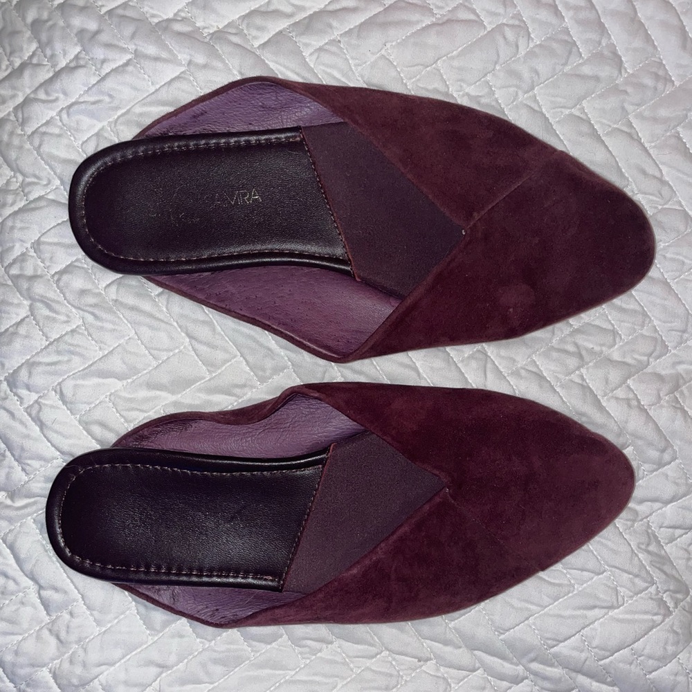 Suede Yosi Samra flats